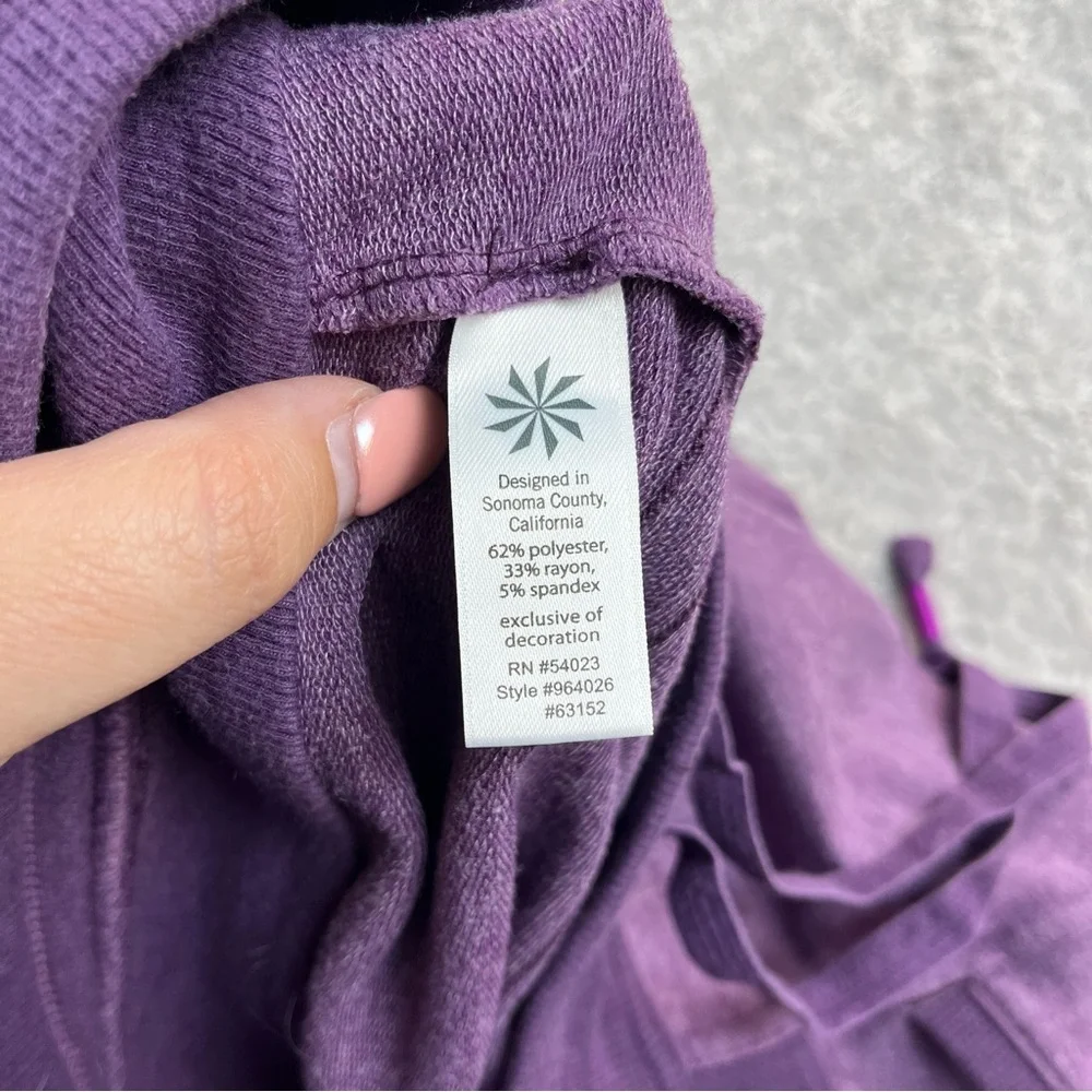 Athleta Bay Beach Skirt Purple Medium Drawstring Waist, Pockets, Casual Athletic